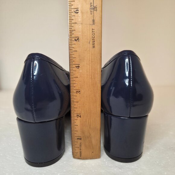 Abella True Comfort Alice Women’s Navy Blue Pointed Toe Mid-Heel Pumps - 7.5 - Picture 10 of 12
